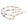 Multi Coloured Gemstone And Pearl Beaded Necklace, thumbnail 12 of 12