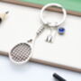 Personalised Large Tennis Keyring Squash Player Gift, thumbnail 5 of 10