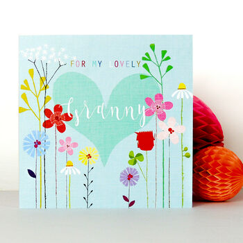 Floral Granny Greetings Card, 4 of 5