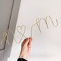 Personalised Couples Initial Wire Sign, thumbnail 1 of 5