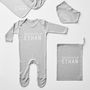 Little Brother Personalised Babygrow, thumbnail 6 of 12