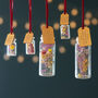 Dried Flowers Hanging Bottle Christmas Bauble, thumbnail 3 of 6