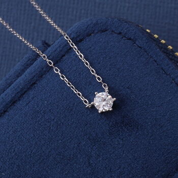 Sterling Silver Little Sparkle Necklace For Christmas, 4 of 5