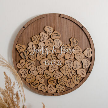 Personalised Alternative Wedding Circle Guest Book, 8 of 10