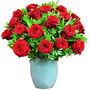 18 Red Rose I Love You Fresh Flower Bouquet, thumbnail 1 of 7