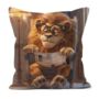 Literary Lion Hand Made Poly Linen Cushions, thumbnail 7 of 7