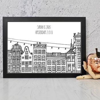 Amsterdam Houses Personalised Print, 3 of 4
