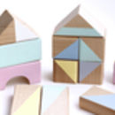 Summer Brights Wooden Blocks By Happy Little Folks | notonthehighstreet.com