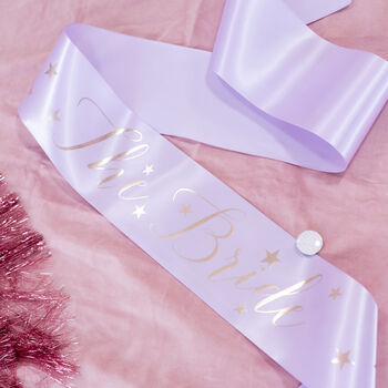 Gold Stars 'Bride To Be' Hen Party Sash, 4 of 6