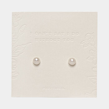 Sterling Silver Fresh Water Pearl Bridesmaid Earrings, 2 of 6
