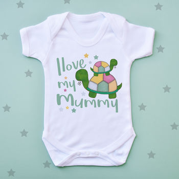 Mummy Tortoise Baby Vest, 2 of 6