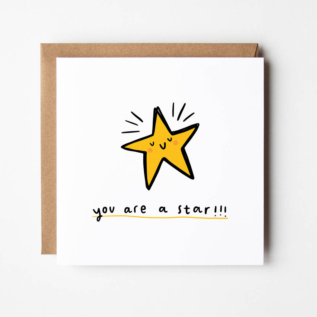 you-are-a-star-congrats-card-by-arrow-gift-co-notonthehighstreet