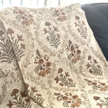 Block Printed Colourful Cotton Sofa Throw, 2 of 12