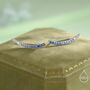 Ombre Sapphire Blue Cz Crawler Earrings Sterling Silver, thumbnail 1 of 12