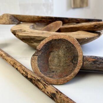 Antique Indian Primitive Wooden Spoons, 2 of 6