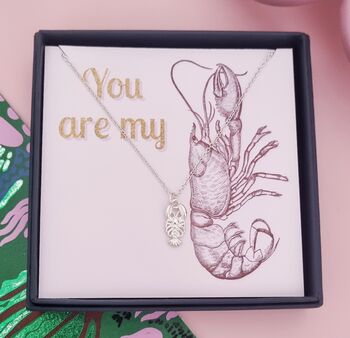 You Are My Lobster Necklace Gift Box, 5 of 5