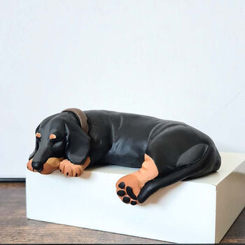 Sleeping Dachshund Sculpture, 2 of 7