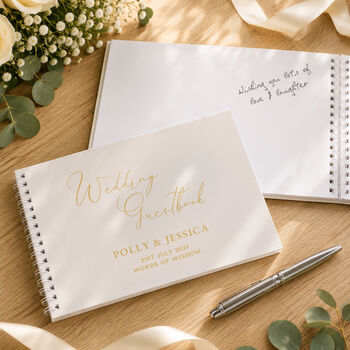 Personalised Wedding Guest Book, 2 of 12