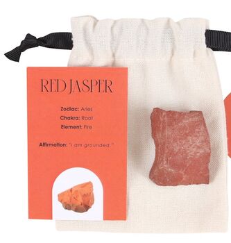 Raw Red Jasper Healing Crystal Gift Set Aries, 2 of 7