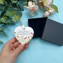 Personalised Floral Friendship Heart Decoration, thumbnail 7 of 7