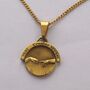 Creation Of Adam 18 K Gold Plated Necklace, thumbnail 2 of 5