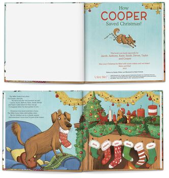 'How My Dog Saved Christmas' Personalised Book, 2 of 10
