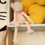 Cheeky Monkey In Pink Plush Toy For Baby And Toddler, thumbnail 10 of 12