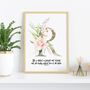 She Is Clothed In Strength And Dignity Gold Blush Print, thumbnail 1 of 6