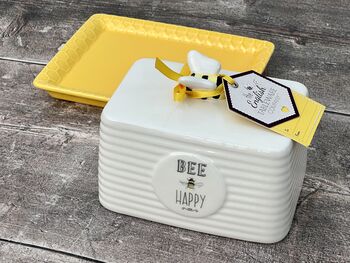 Bee Happy Butter Dish, 3 of 4