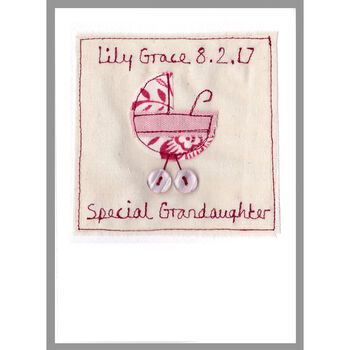 Personalised New Baby Girl Card, 7 of 12