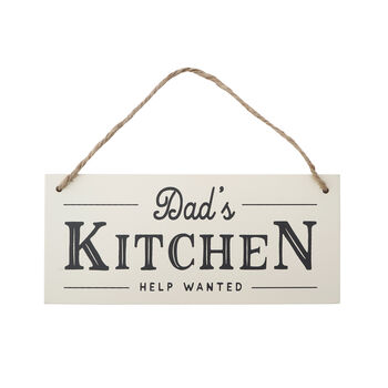 Dad’s Kitchen Hanging Wooden Sign, 2 of 3