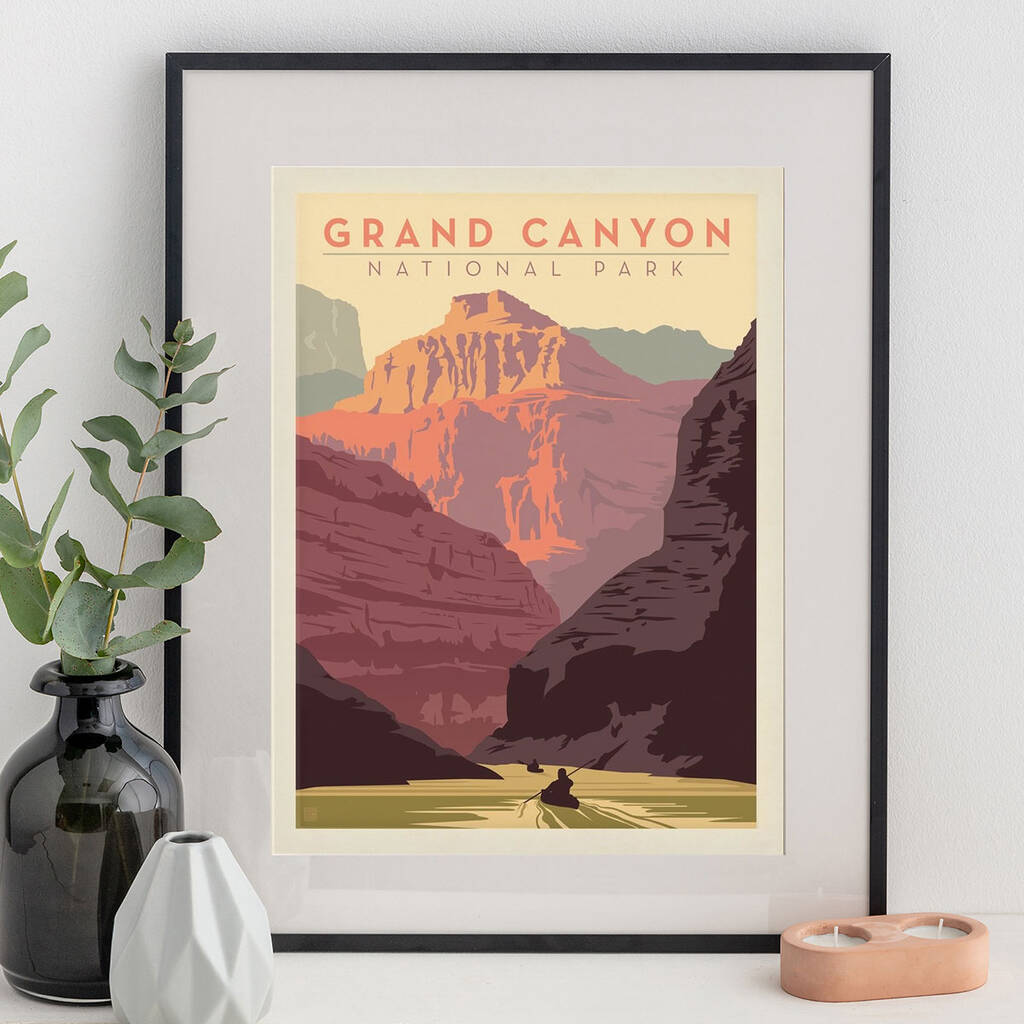 Grand Canyon National Park Travel Print By I Heart Travel Art.