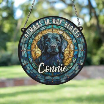 Flat Coated Retriever Memorial Suncatcher, 4 of 6