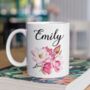 Personalised Name Flower Mug, thumbnail 1 of 3