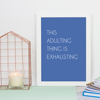 Adulting Quote Print, 5 of 7