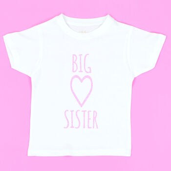 'Big Sister Heart' Announcement T Shirt, 6 of 6