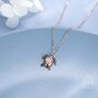 Sea Turtle Pendant Necklace In Sterling Silver, thumbnail 7 of 12