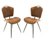 Austin Tan Brown Set Of Two Dining Chairs, thumbnail 1 of 6