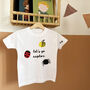 Personalised 'Let's Go Exlore' Bug T Shirt Or Babygrow, thumbnail 3 of 4