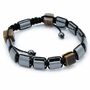 Magnetic Hematite Tigers Eye Shamballa Bracelet, thumbnail 1 of 2