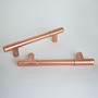 Copper Pull T Bar Door Handle Cabinet Hardware, thumbnail 5 of 8