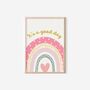 Girls Pastel Floral Affirmationwall Print Set For Bedroom Or Nursery, thumbnail 2 of 6
