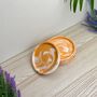 Orange Marbled Drinks Coaster With Lip, thumbnail 2 of 7