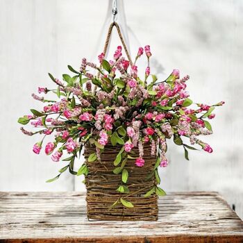 Vermicelli Flower Basket Wreath, 5 of 7