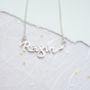 Personalised Name Heart Necklace, thumbnail 2 of 6