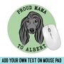 Afghan Hound Face Mouse Mat, thumbnail 3 of 5