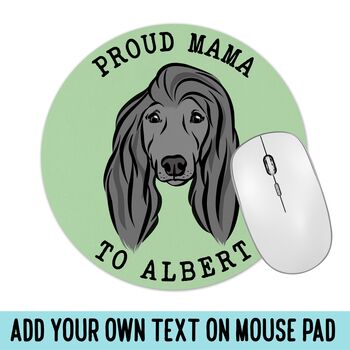 Afghan Hound Face Mouse Mat, 3 of 5