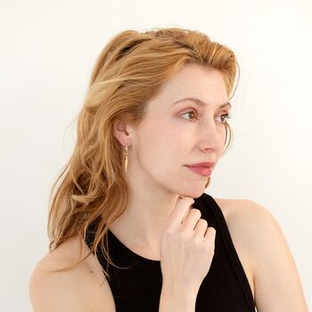 Mini Fishy Decorative Charm Small Hoop Earrings, 5 of 6