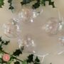 Set Of Six 7cm Sequin Glass Baubles, thumbnail 8 of 9