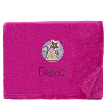 Personalised Christmas Cookies Christmas Snuggle Blanket, 3 of 12